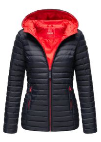 Marikoo Damen Steppjacke &ndash; Asraa, leicht mit Kapuze & Kontrastfutter