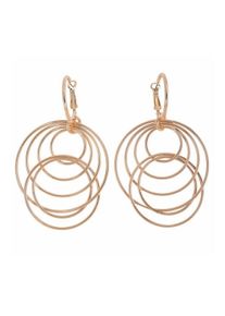 Steuer Modeschmuck Ohrh&auml;nger Metall Gl&auml;nzend ros&eacute; vergoldet