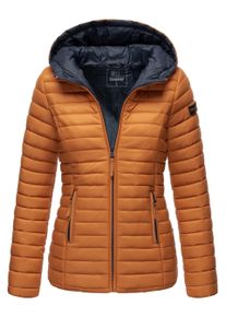 Marikoo Damen Steppjacke &ndash; Asraa, leicht mit Kapuze & Kontrastfutter