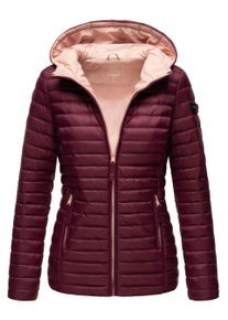 Marikoo Damen Steppjacke &ndash; Asraa, leicht mit Kapuze & Kontrastfutter
