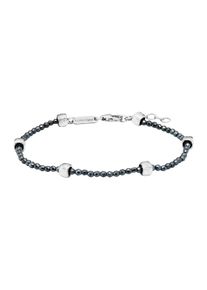 JULIE JULSEN Armband 925/- Sterling Silber rhodiniert H&auml;matit grau 19cm