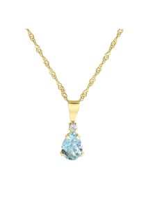 Diamonds by Ellen K. Fascination by Ellen K. Halskette 375 Gold mit Blautopas (beh.) und Zirkonia wei&szlig;
