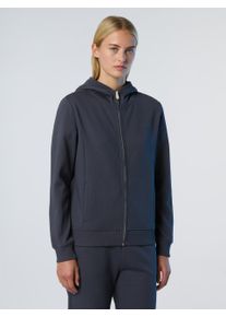 North Sails Kapuzenpullover mit durchgehendem Rei&szlig;verschluss Mit tonalem Logo