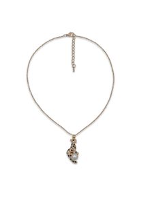 Steuer Modeschmuck Anh&auml;nger mit Kette Leopardenanh&auml;nger an Kette