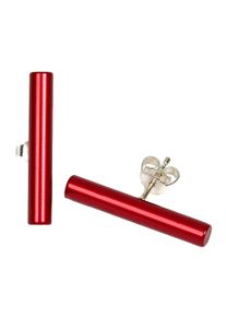 DeMarie Ohrringe eloxiertes Aluminium rot