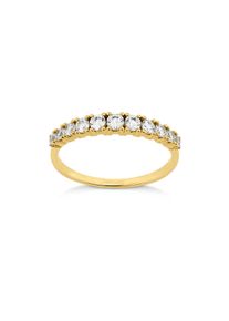OROLINO Ring Gold 333 mit 11 wei&szlig;en Zirkonia-Steinen