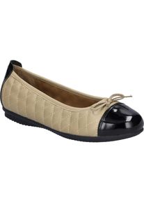 Josef Seibel Damen Ballerina Pippa 76 in schwarz-beige