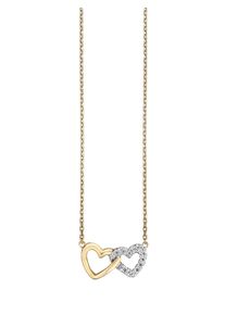JULIE JULSEN Collier 925/- Sterling Silber vergoldet 2 Herzen