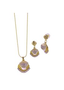 Steuer Modeschmuck Schmuckset Muschelset Anh&auml;nger mit Ohrsteckern