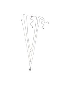 Steuer Modeschmuck Anh&auml;nger mit Kette Set Metall