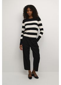 Kaffe Strickpullover Regular fit black offwhite