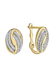 Diamonds by Ellen K. Fascination by Ellen K. Klappcreolen 585/- Gelbgold bicolor Zirkonia
