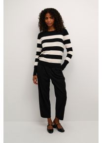 Kaffe Strickpullover Regular fit black offwhite