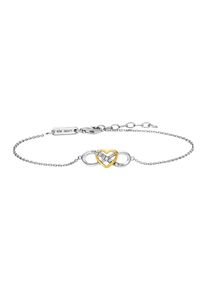 JULIE JULSEN Armband 925/- Sterling Silber rhodiniert/vergoldet 8 Zirkonia