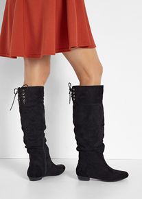 bonprix Stiefel, schwarz, Gr.38, Der sch&ouml;ne Stiefel ist ein modisches Highlight, aus Vegan