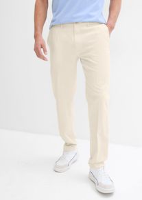 bonprix Anzugshose aus luftigem Leinen-Mix Regular Fit, beige, Gr.66, Modische Anzughose mit Leinenanteil, aus Leinen