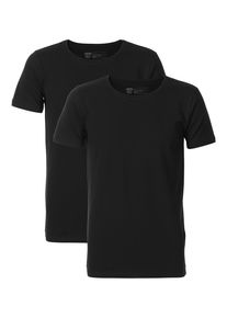 PETROL INDUSTRIES - 2-er Pack Basic-T-Shirt Rundhalsausschnitt M&auml;nner - Schwarz