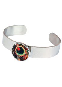 DeMarie Armreif Edelstahl mit Silber-/Goldeinlage