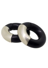 DeMarie Ohrringe 925 Sterling Silber Kautschuk