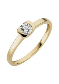 OROLINO Ring 333/- Gelbgold glanz synth. Zirkonia