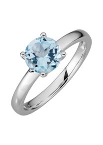 OROLINO Ring Gold 585 mit Blautopas (beh.) Sky blue