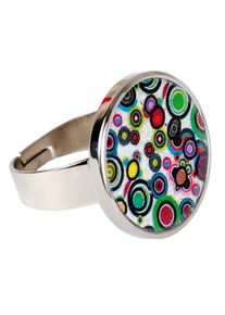 DeMarie Ring Edelstahl mit Silber-/Goldeinlage