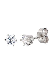OROLINO Ohrringe Gold 750 mit 2x Brillant zus. 0,50 ct.