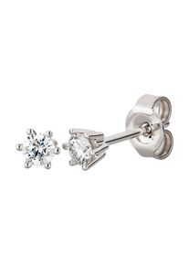 OROLINO Ohrringe Gold 750 mit 2x Brillant zus. 0,25 ct.