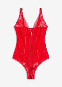 bonprix Stringbody ouvert, rot, Gr.48/50 (XL), Sexy Body mit Rei&szlig;verschluss