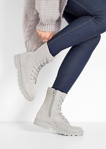 bonprix Schn&uuml;rboots mit Profilsohle, grau, Gr.36, L&auml;ssiger Schn&uuml;r Boot f&uuml;r den Alltag