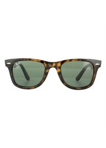 Ray-Ban Rectangle Unisex Sonnenbrille Tortoise Gr&uuml;n G-15