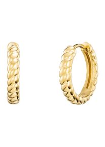 JULIE JULSEN Creolen 925/- Sterling Silber vergoldet 15mm