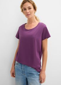 bonprix Rundhals-Shirt (5er-Pack), gr&uuml;n, Gr.48/50 (XL), Bequemes Shirt in Single Jersey, nicht meliert: 100% Baumwolle (organic)