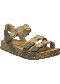 Josef Seibel Damen Sandale Hannah 13 in oliv-multi