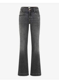 Brax Damen Five-Pocket-Hose Style MAINE USED GREY, denim grau, Gr. 32