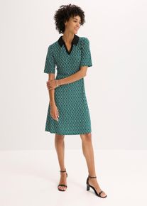 bonprix Midi-Polokleid, gr&uuml;n, Gr.56/58 (3XL), elegantes Midi-Polokleid in A-Linie
