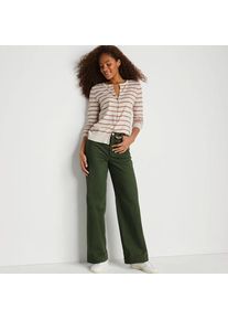LANDS' END 5-Pocket-Chinos mit weitem Bein, Damen,  Gr&uuml;n, Baumwoll-Mischung, by Lands' End