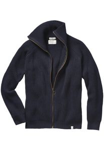 Peregrine Herren Strickjacke Foxton Blau 100 % Wolle (Merino)