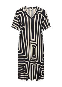 Only sheego Gro&szlig;e Gr&ouml;&szlig;en Shirtkleid, black aop:oatmeal graphic, Gr&ouml;&szlig;e M - Damen