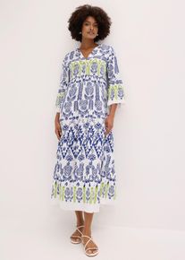 bonprix Maxikleid, wei&szlig;, Gr.46, Modernes Tunika-Kleid in Maxil&auml;nge aus flie&szlig;ender Viskose, aus Viskose