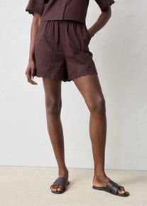 bonprix Shorts mit Seidenanteil, braun, Gr.42, eine luftige Premium Shorts mit Seidenanteil, aus Seide