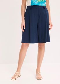 bonprix Bermuda aus flie&szlig;ender Viskose, blau, Gr.46, elegante Bermuda aus flie&szlig;ender Viskose