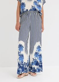 bonprix Palazzo-Hose aus flie&szlig;endem Viskose-Mix, blau, Gr.40, sommerliche Palazzo-Hose aus flie&szlig;endem Viskose-Mix
