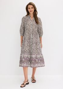 bonprix Midikleid aus leichter Baumwolle, wei&szlig;, Gr.42, Perfekt f&uuml;r den Sommer-Einstieg!, 100% Baumwolle
