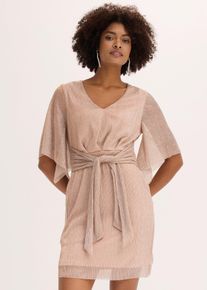 bonprix Kleid mit Glitzergarn, rosa, Gr.48/50 (XL), Stylisches Kleid mit toller Passform