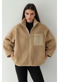Strukturierte Jacke mit Taschen-Detail