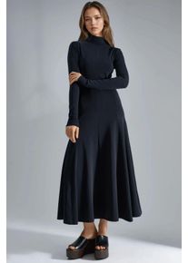 Lang&auml;rmliges A-Linien Midikleid