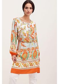 Bl&uuml;hendes Mini-Kleid mit Schleife