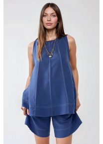 Stitch-Details Relaxed Fit Koord-Set