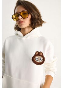 Kapuzenbestickter Sweatshirt
